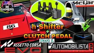 AC EVO / Automobilista 2 con h Shifter + Clutch Pedal: esperienza UNICA! Part 1