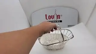 Wine Serving basket, Silver Wine basket
