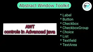 AWT GUI controls in advanced java | awt components in Java | 