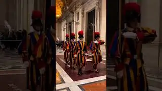 Vatican Swiss Guards Pay Their Last Respect to the Pope