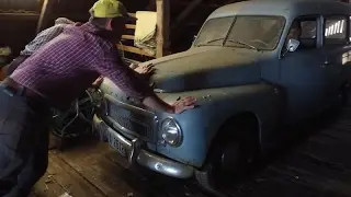 Gammel tjenestebil - Volvo Duett 1958-modell
