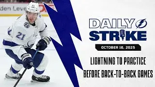 Lightning Back To Practice With Another Back-to-Back This Weekend