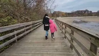 Kelso Beach in fall season,Ontario, Canada