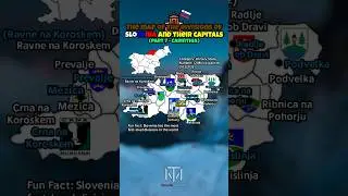 (Part 7 - Carinthia) The map of the divisions of Slovenia and their capitals