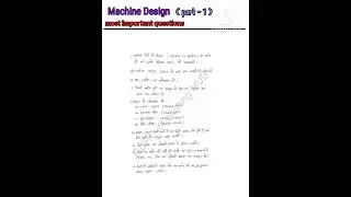 machine design important questions/mechanical production 5th semester diplom/md important questions