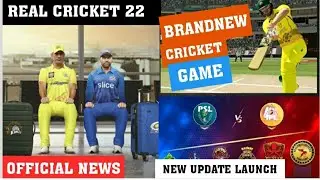 REAL CRICKET 22 OFFICIAL NEWS BRANDNEW CRICKET GAME LAUNCH & CRICKET GAMES NEW UPDATE LAUNCH