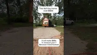 This airbnb tiny home costs $60k but will make $95k with land hacking