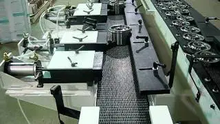 J15493 Steel Timing Belt Accumulation Conveyor with singulating stops and pneumatic gripper 009