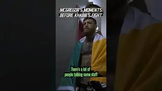 McGregor's Final Moments before fighting Khabib ‼️#ufc #mma #conormcgregor #khabib #shorts