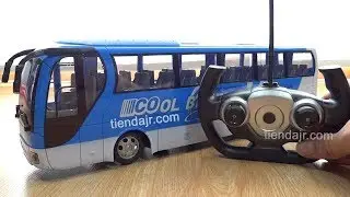 Bus De Lujo A Control Remoto Juguete  Inalambrico Bateria Recargable Con Luz