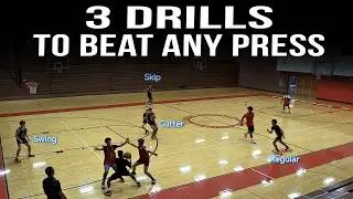 3 Elite Drills to Beat Full-Court Pressure (Cut Turnovers FAST) | Press Break Mastery