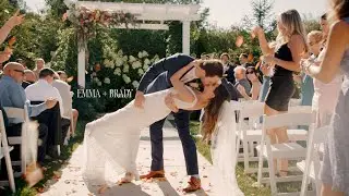 Emma + Brady | laid-back lakeside wedding | Bay Pointe Woods wedding film