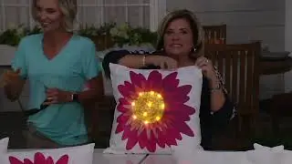 Ultimate Innovations Set of 2 Outdoor LED Pillow w/ Timer on QVC