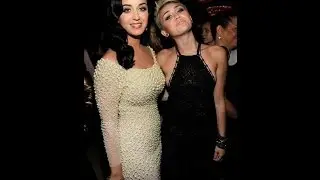 Miley Cyrus Kisses Katy Perry - CAUGHT ON CAMERA