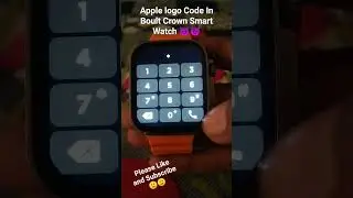 Apple logo code In Boult Crown Smart Watch 😈#shortshorts #trendingshorts #viral #youtubeshorts