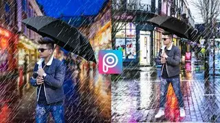 PicsArt Rainy Season Photo Editing Tutorial || Instagram Viral Photo||
