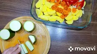 Рыба с картошкой и овощами в духовке. Ароматная,сочная,вкусная--идеальный обед или ужин.