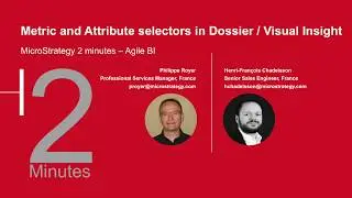 MicroStrategy 2 min #32 - Metric and Attribute selector in Dossier / Visual Insight