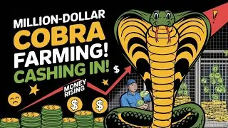 How Farmers Make Millions from Commercial Cobra Farming!#kingcobra #CobraFarming #VenomExtraction