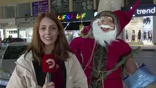 Yeni yıla sayılı günler kala Lefkoşa sokaklarında hediye telaşı