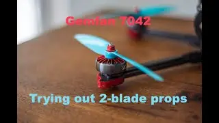 Trying out 2-blade props