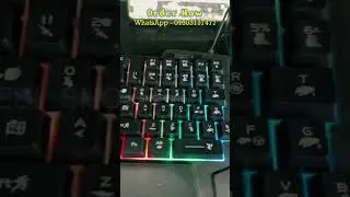 How To Connect GearUP K190 Mobile Gaming RGB Keyboard & Mouse Combo | Desi Shopping