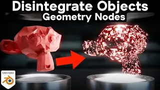 Disintegrate Objects - Geometry Nodes (Blender Tutorial)