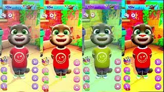 Talking Tom Gold Run Ha.c.k Gameplay 2019 - Original Angela vs Halloween Raccoon Boss