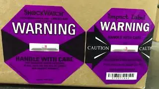 【ShockWatch Vs. Impact Label】Impact Test on Carton: 2 Leading Brands Comparison