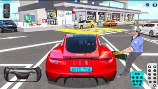 New EV Car Tesla Roadster Charging in Highway Rest Area - 3D Driving Class Android &ndash;  iOS Gameplay
