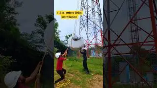 1.2 का micro links installation #vlog #minivlog #telecom #bsnl