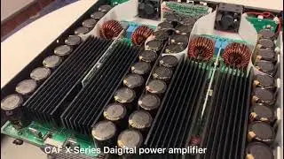 Pro power amplifier class D 4 channel 1500W 1 U amplifier
