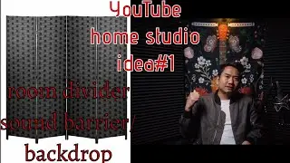 Home studio #idea.1 sound barrier/ backdrop with room divider #homestudio #amazon #roomdivider