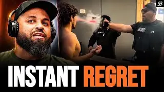 Dude Messed With the Wrong Security Guard! Instant Regret 