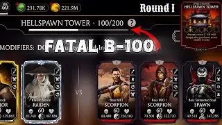 Fatal Hellspawn Tower Boss Battle 100 A Guaranteed Diamond Reward Mortal Kombat Mobile