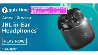 Amazon Quiz Answers Today | Win JBL In-Ear Headphones | 2 March 2021 | FunZone | Daily QuizTime