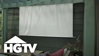 Outdoor Movie Screen | HGTV