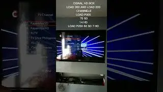 CIGNAL HD BOX LOAD AND CHANNELS 300 AND 200
