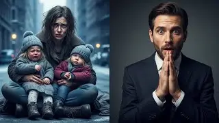 Un millonario reconoce a la mujer que juró olvidar… pidiendo limosna con dos niñas...
