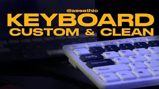 &ldquo;Transforming My Old Keyboard into Something Aesthetic ✨ (Custom + Clean Setup)&rdquo;