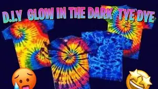 DIY GLOW IN THE DARK TYE DYE‼️🤯 OMG nailed it??🤯
