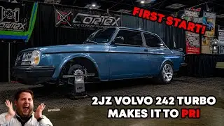 Volvo 242 2JZ SWAP: We Make It To PRI and FIRST START! EP.12