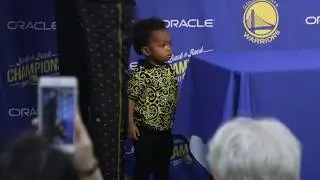 Draymond Jr. was chilling hard during dad's postgame presser