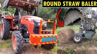 Kubota Mini Tractor | Paddy Round Straw Baler