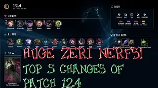 HUGE Zeri Nerfs! - Top 5 Changes of Patch 12.4