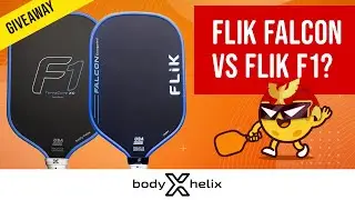 Bodyhelix Flik F1 vs Flik Falcon Pickleball Paddle review + Third shot drop apparel