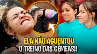 AS GÊMEAS DESTRUIRAM A NOVA MORADORA NO TREINO DE PERNA!!