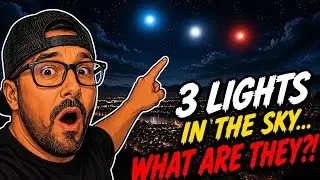 3 Lights one ship? Unexplained UFO!