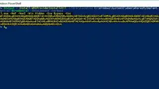 Remotely installing a provider with InstallUtil.exe