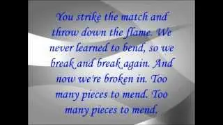Libby Weaver - Too Many to Mend Lyrics